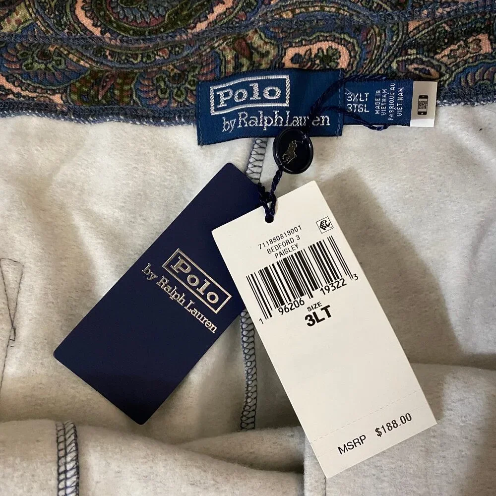 Polo Ralph Lauren Paisley Fleece Jogger Pants 3XT